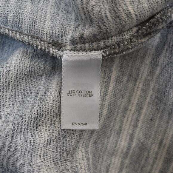 J. Jill Fit Womens S Oversized Grey Cowlneck Velour Top - Picture 9 of 10